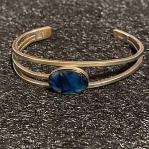 Abalone sterling silver cuff